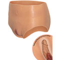 Miniatyrbild 1 av 7: Hidden Desire: Alter Ego, Open Vagina Brief High Waist Ljus hudfärg one size