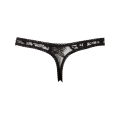 Miniatyrbild 2 av 8: Cottelli Collection: Lace String, Open Crotch, svart Svart L