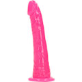 Miniatyrbild 5 av 10: RealRock: Glow in the Dark Realistic Dildo, 15.5 cm Rosa, Självlysande