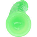 Miniatyrbild 5 av 8: RealRock: Glow in the Dark Realistic Dildo, 15.5 cm Grön, Självlysande