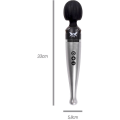 Miniatyrbild 4 av 10: Pixey: Deluxe Rechargeable Wand Silver, Svart
