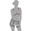 Miniatyrbild 5 av 8: Cottelli Lingerie: BH-set med remmar och kedjor Svart L