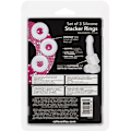 Miniatyrbild 4 av 5: California Exotic: Set of 3 Silicone Stacker Rings Transparent