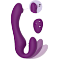 Miniatyrbild 2 av 11: Xocoon: Strapless Strap-On, Pulse Vibrator with Remote Lila