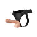 Miniatyrbild 1 av 10: Debra: Ultra Harness with Multi-Speed Strap-On, 26 cm Ljus hudfärg, Svart