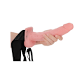 Miniatyrbild 3 av 9: RealRock: Hollow Strap-on, 23 cm Ljus hudfärg