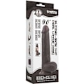 Miniatyrbild 4 av 8: LoveToy: Sliding-Skin Dildo Mörk hudfärg 23 cm
