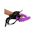 Miniatyrbild 10 av 10: Sweet Smile: Super Soft Double Strap-On Lila, Svart