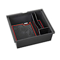 Miniatyrbild 5 av 5: För Tesla Model 3 Y Tillbehör Auto Center Console Organizer Abs Förvaringslåda Brickfilt Fodrad/silikonmatta 2021 2022 2023 Felt Lined Version