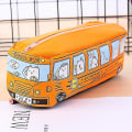 Miniatyrbild 1 av 5: Student brevpapper Box Små djur Bus brevpapper box Cartoon Animation brevpapper box (gul) null none