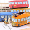 Miniatyrbild 2 av 5: Student brevpapper Box Små djur Bus brevpapper box Cartoon Animation brevpapper box (gul) null none