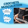 Miniatyrbild 5 av 5: 1st Handledslyftkrok - Lyftkrok i stål med halkfritt grepp - Lyftremmar, Styrketräning, Fitness, Crossfit, Tyngdlyftning - One null none