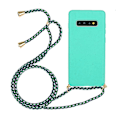 Miniatyrbild 1 av 4: Wheat Straw Material + Tpu Case med snodd för Samsung Galaxy S10 Plus Green For Samsung Galaxy S10 Plus