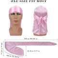 Miniatyrbild 2 av 5: Silk Durag Lättvikt Bekväm Andas Fashionabla Du Rags Durag Wave Cap för män och kvinnor
