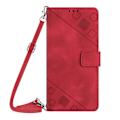 Miniatyrbild 2 av 4: Case till Ipod Touch 7 med långhalsband Läder Flip Cover Kompatibel med Ipod Touch 7 Case Red