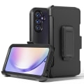 Miniatyrbild 1 av 9: TASHHAR Samsung Galaxy A54 5G case med bältesklämma hölster Militärklass Heavy Duty 3 i 1 Stötsäker rustning Robust Hållbar för Galaxy A54 5G black