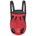 Miniatyrbild 1 av 4: Pet Carrier Ryggsäck Justerbar främre Katt Hund Ben Tail Out Bröst resväska Red XL