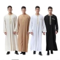 Miniatyrbild 1 av 3: Herr Mu Saudi Robe Kaftan Dubai Tunika Long Top Blus Thobe Kläder A camel 2XL
