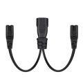 Miniatyrbild 2 av 5: 32 cm Iec320 C14 till Iec320 C7+iec320 C7 AC-power förlängningskabel Adaptersladd null none