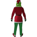 Miniatyrbild 2 av 3: Cosplay How The Grinch Stole Christmas Costume Jultomtens kläder för vuxna 3XL