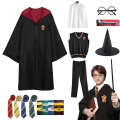 Miniatyrbild 1 av 4: Barn Pojke Tjej Trollkarl Harry Potter Fancy Dress Kappa Kostym Cosplay Halloween Kostym Karneval Kostym red 115cm(3-4 Years)