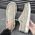 Miniatyrbild 3 av 5: Wally Lättvikts Loafers för män som andas Casual Slip-on Sneakers Skor Khaki EU 40  US 7
