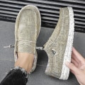 Miniatyrbild 3 av 5: Wally Lättvikts Loafers för män som andas Casual Slip-on Sneakers Skor Khaki EU 45  US 10.5