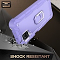 Miniatyrbild 3 av 5: Case för Samsung A12 5G Case, Galaxy A12 Case, Allytech Slim Fit Rugged 3-lagers stötsäkert skydd Hybrid Kickstand Phone case Cover för purple
