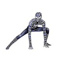 Miniatyrbild 2 av 3: Barn Pojkar Spider-man Kostym Party Jumpsuit Tecknad Romper För Barn 3-12 år Cosplay Playsuit med huvudbonader Tmall 100cm