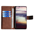 Miniatyrbild 2 av 5: För Xiaomi 13 Ultra Flip phone case Crocodile Texture Pu Läder Skin-touch cover Brown