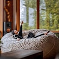 Miniatyrbild 2 av 5: Lazy Sofa Bean Bag Bean Bag Cover Stol Kudde Red 135*65CM