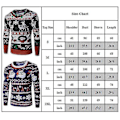 Miniatyrbild 3 av 3: Män Jul Roligt print ful T-shirt Xmas Party Casual Nyhet Långärmade toppar CT291 M