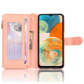 Miniatyrbild 2 av 5: För Samsung Galaxy A23 4g / A23 5g (global version) Blixtlåsficka Läderplånbok Phone case Mobilfodral Cover Pink