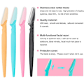 Miniatyrbild 2 av 5: 4 Pices De Rasoirs Sourcils,rasoir Sourcils De Scurit Pour Le Visage,coupe-sourcils,pilateur Portable Pour Le Visage Outil Pour Femmes Kit null none
