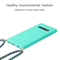 Miniatyrbild 2 av 4: Wheat Straw Material + Tpu Case med snodd för Samsung Galaxy S10 Plus Green For Samsung Galaxy S10 Plus