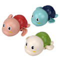 Miniatyrbild 1 av 4: 3st/ set Söt simsköldpadda badleksaker för toddler Baby flytande vind upp badkar Vatten poolleksaker null none