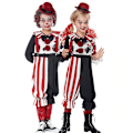 Miniatyrbild 1 av 4: Halloween Clown Kostym Barn Maskeraddräkt Pojke Flicka Scenkläder Clowndräkt Rolig Själ Clown Scenkläder Kostym Men and women S