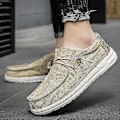 Miniatyrbild 4 av 5: Wally Lättvikts Loafers för män som andas Casual Slip-on Sneakers Skor Khaki EU 40  US 7