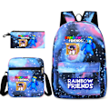 Miniatyrbild 1 av 5: Rainbow Friends ryggsäck för pojkar och flickor Starry Blueprint 3 Backpack