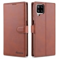 Miniatyrbild 1 av 5: AZNS Case för Samsung Galaxy A12 Plånbok Mobiltelefon Cover Brown