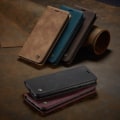 Miniatyrbild 5 av 5: Kompatibel med Samsung Galaxy A30/a20/m01s Case Kortplats Flip Magnetisk Stativ Case För Samsung Galaxy A30/a20/m01s Premium Pu Leather Black