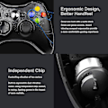 Miniatyrbild 4 av 5: Trådlös kontroll för Xbox 360, Xbox 360 Joystick Trådlös spelkontroll för Xbox & Slim 360 Pc (svart) null none