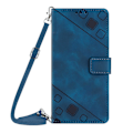 Miniatyrbild 2 av 4: Case till Ipod Touch 7 med långhalsband Läder Flip Cover Kompatibel med Ipod Touch 7 Case Blue