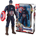 Miniatyrbild 1 av 4: 17 cm Marvel Spiderman Hulk Ironman Anime Action Figur Leksak Julklapp Pvc rörliga leder Luminous Doll Collection Modell Leksaker C with box D-17cm
