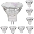 Miniatyrbild 1 av 5: 12v 35w halogenlampor Gu5.3 Spot Base Varm vit, dimbar, paket med 8 35W