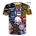 Miniatyrbild 2 av 5: Ny design T-shirt med 3d print för barn Five Nights At Freddy's 3d T-shirt Pojkar Flickor Kortärmade T-shirts 100-160 Cm Blue 150 cm