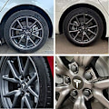 Miniatyrbild 4 av 6: Tesla Model 3 YSX Center Cap Hjul Cap Kit Lugg Mutter Cover Silver Matt (4 Nav Center Cap + 20 Lug Mutter Cover) Tesla Tillbehör red