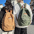Miniatyrbild 2 av 4: Ny ryggsäck för högskolestudenter för par stil Ins Cool flicka Pojke Canvas Grön Laptop Mode Kvinnlig Ryggsäck Man Reseryggsäck Green
