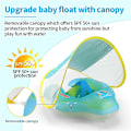 Miniatyrbild 2 av 5: Baby Simning Uppblåsbar Flytande Simring Soltak Barnpool Sommarleksaker L-3year