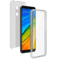 Miniatyrbild 1 av 4: 360 Case till Xiaomi Redmi 5 Flexibel fram och stel bak - genomskinlig Transparent none